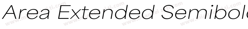 Area Extended Semibold字体转换